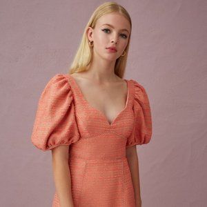 Keepsake TWEED MINI DRESS NEON FLECK
